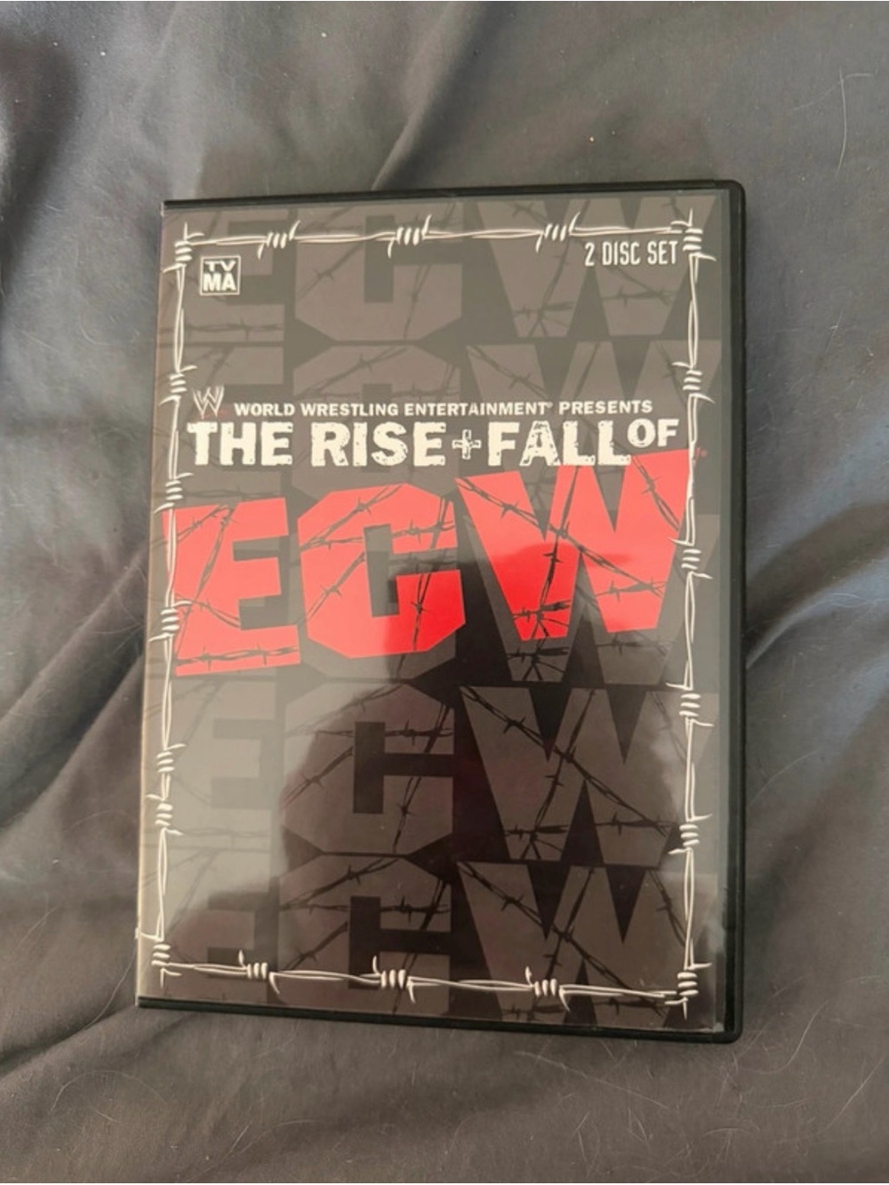 WWE The Rise & Fall of ECW DVD - Black and Red Cover